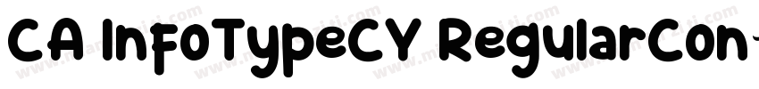 CA InfoTypeCY RegularCon字体转换